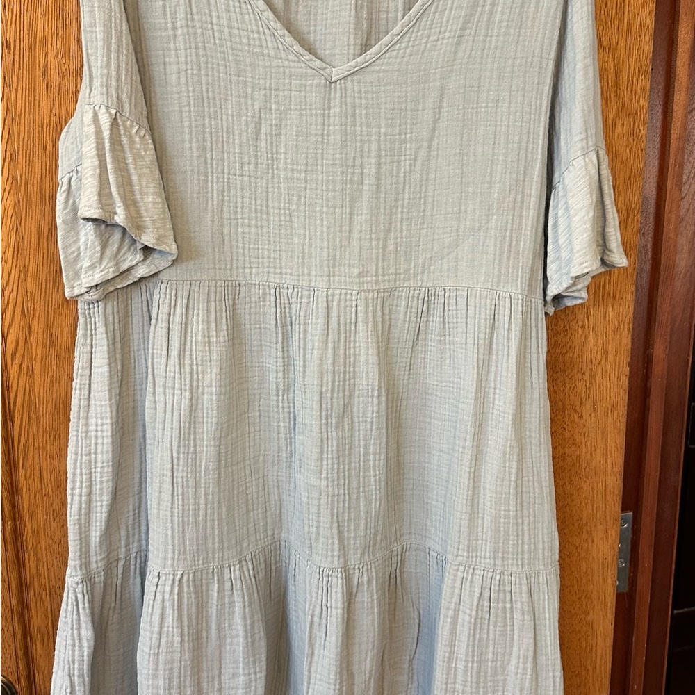 Dylan Light Blue Tiered Dress